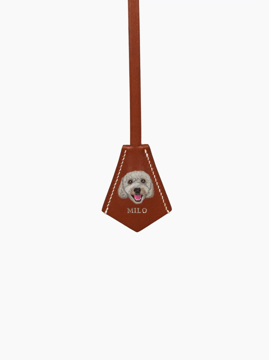 Chestnut Leather Pet Charm
