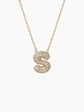 Diamond Bubble Letter Necklace