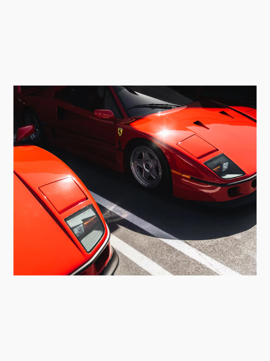 Two Ferrari F40s Art Print