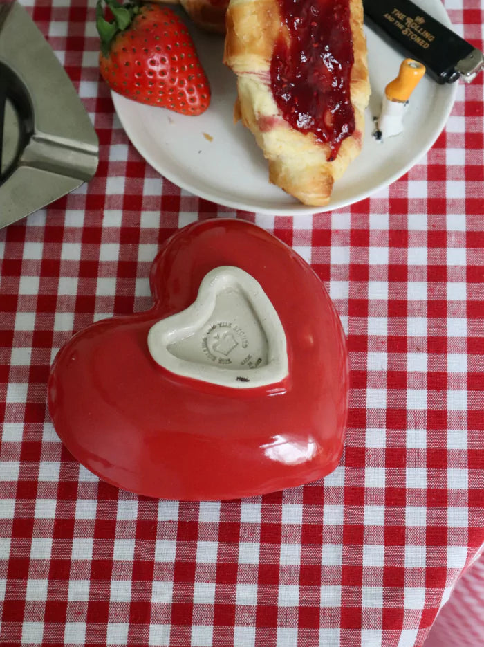 Lipstick Heart Ashtray