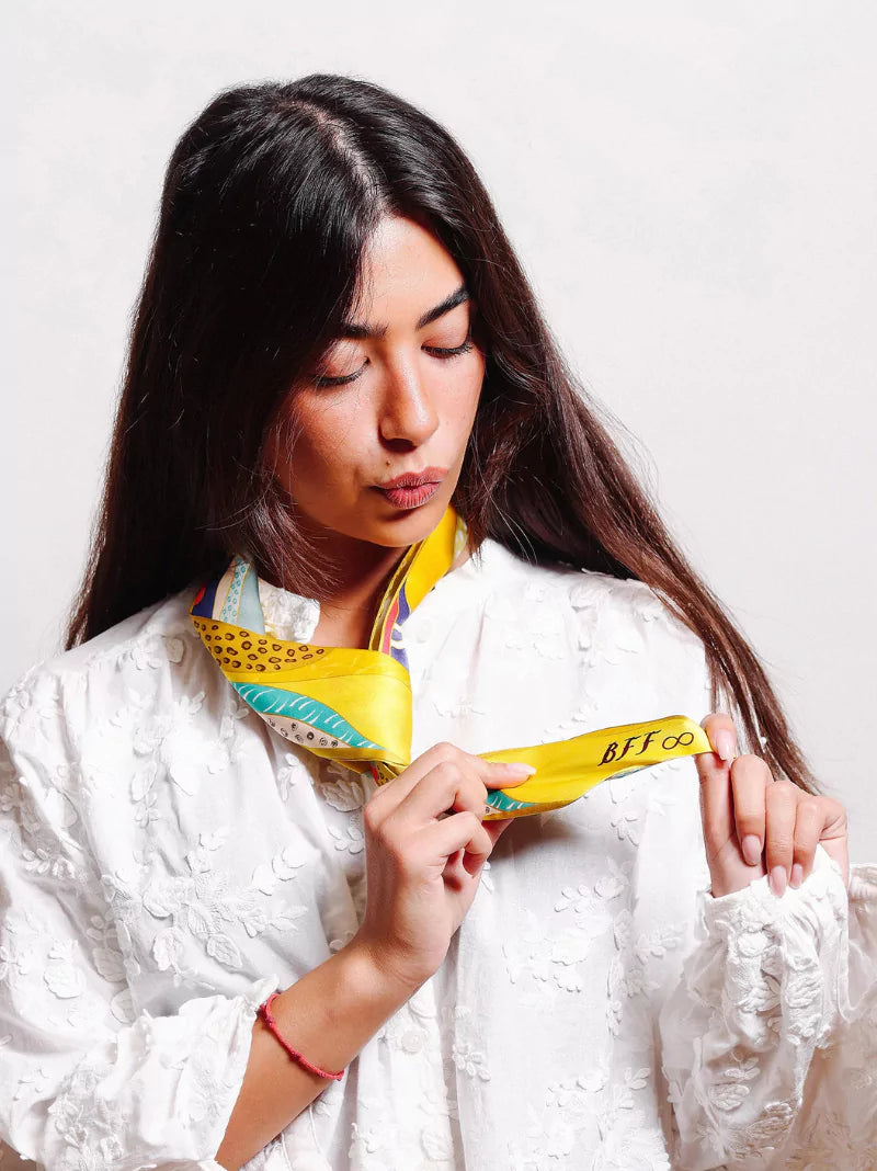 Personalised Silk Ribbon Scarf