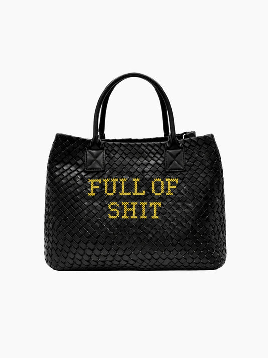 Full Of Shit Embroidered Woven Bag
