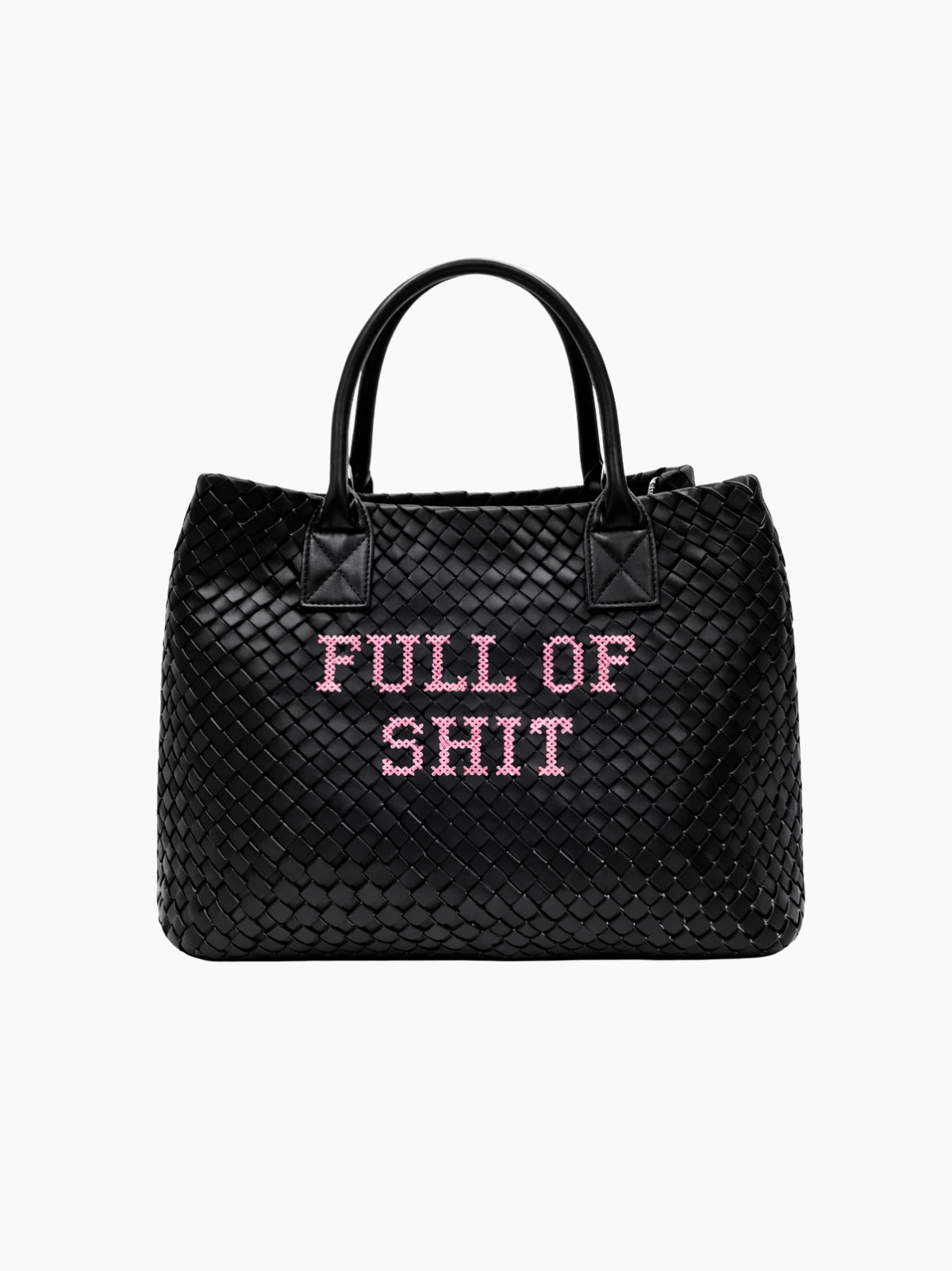 Full Of Shit Embroidered Woven Bag