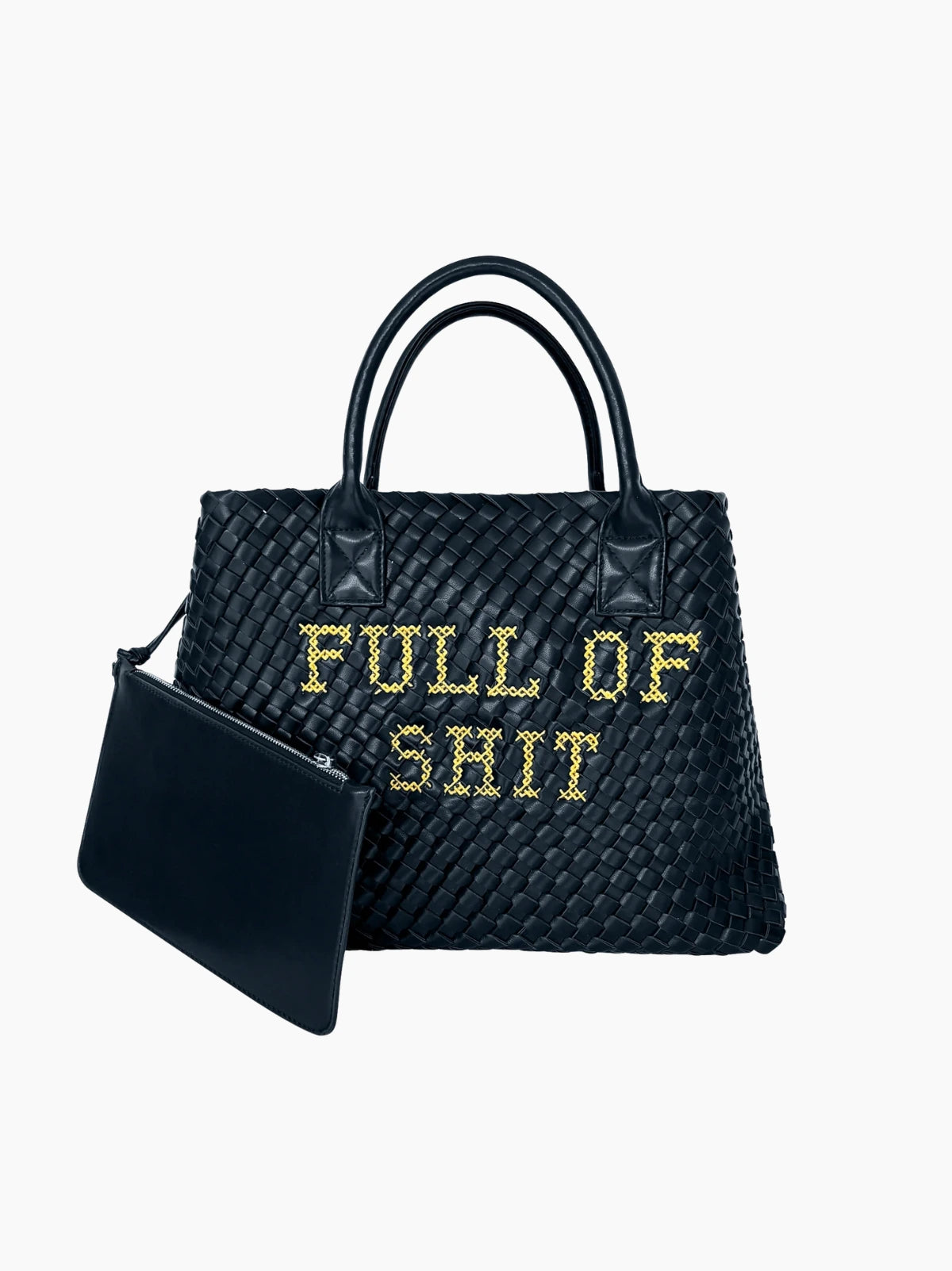 Full Of Shit Embroidered Woven Bag