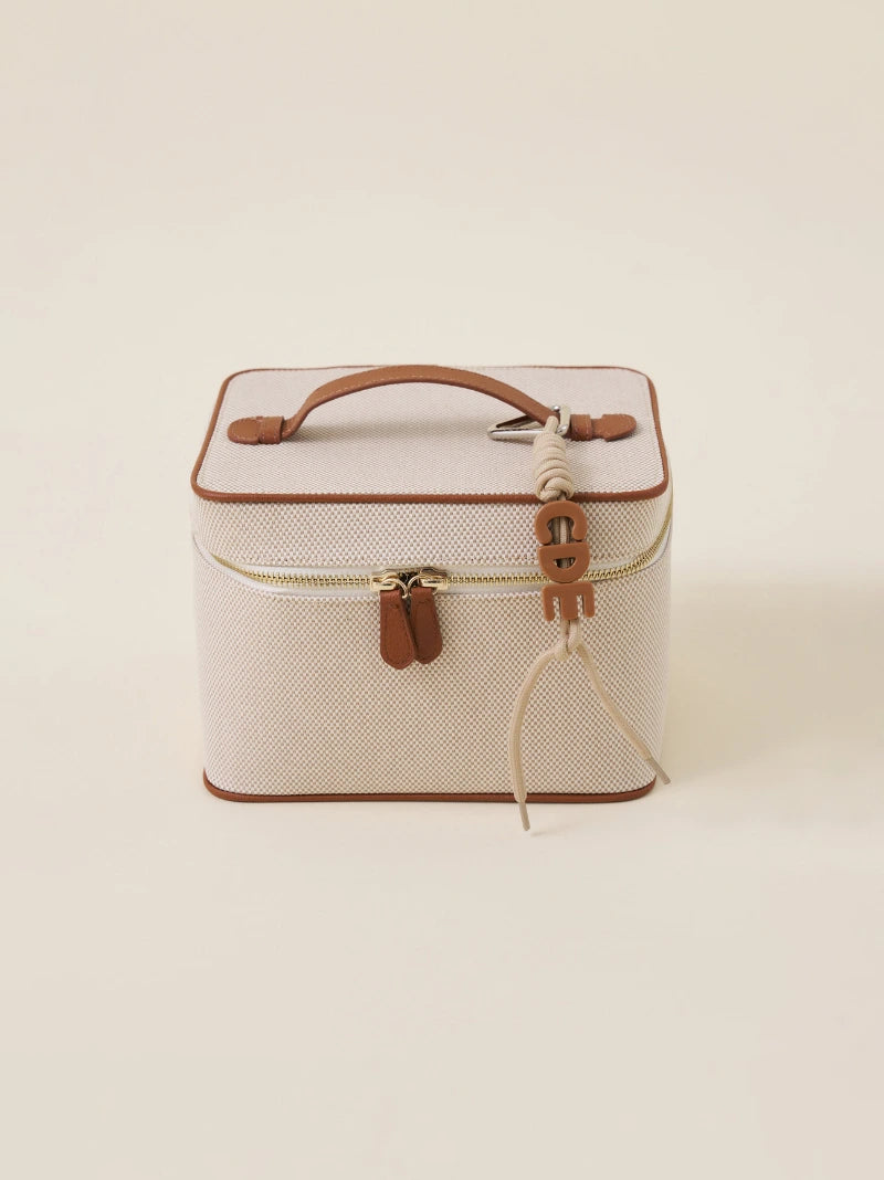 Beige Rope Letter Bag Charm