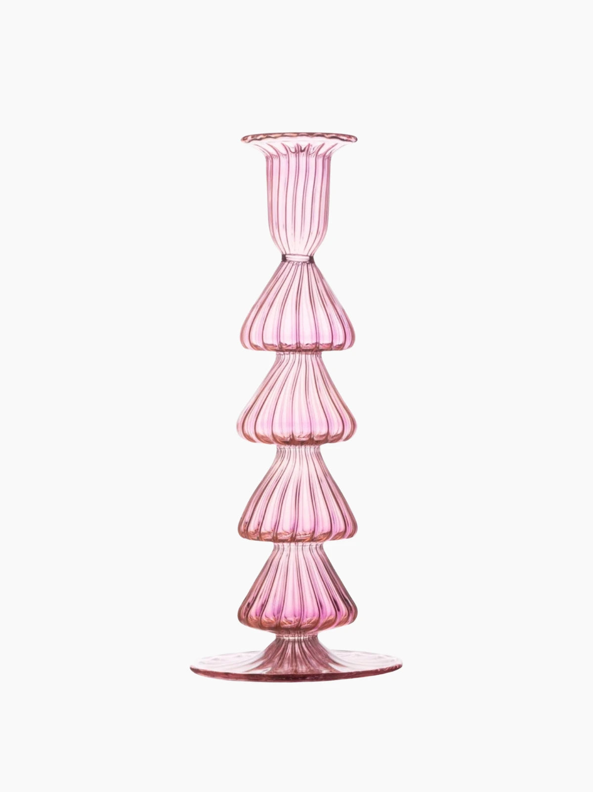 Buto Glass Candlestick - Green
