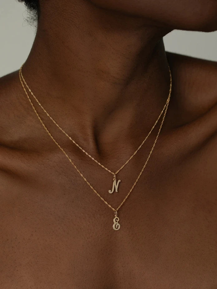 Cursive Initial Necklace