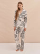 Personalised Leopard Long Pyjama Set