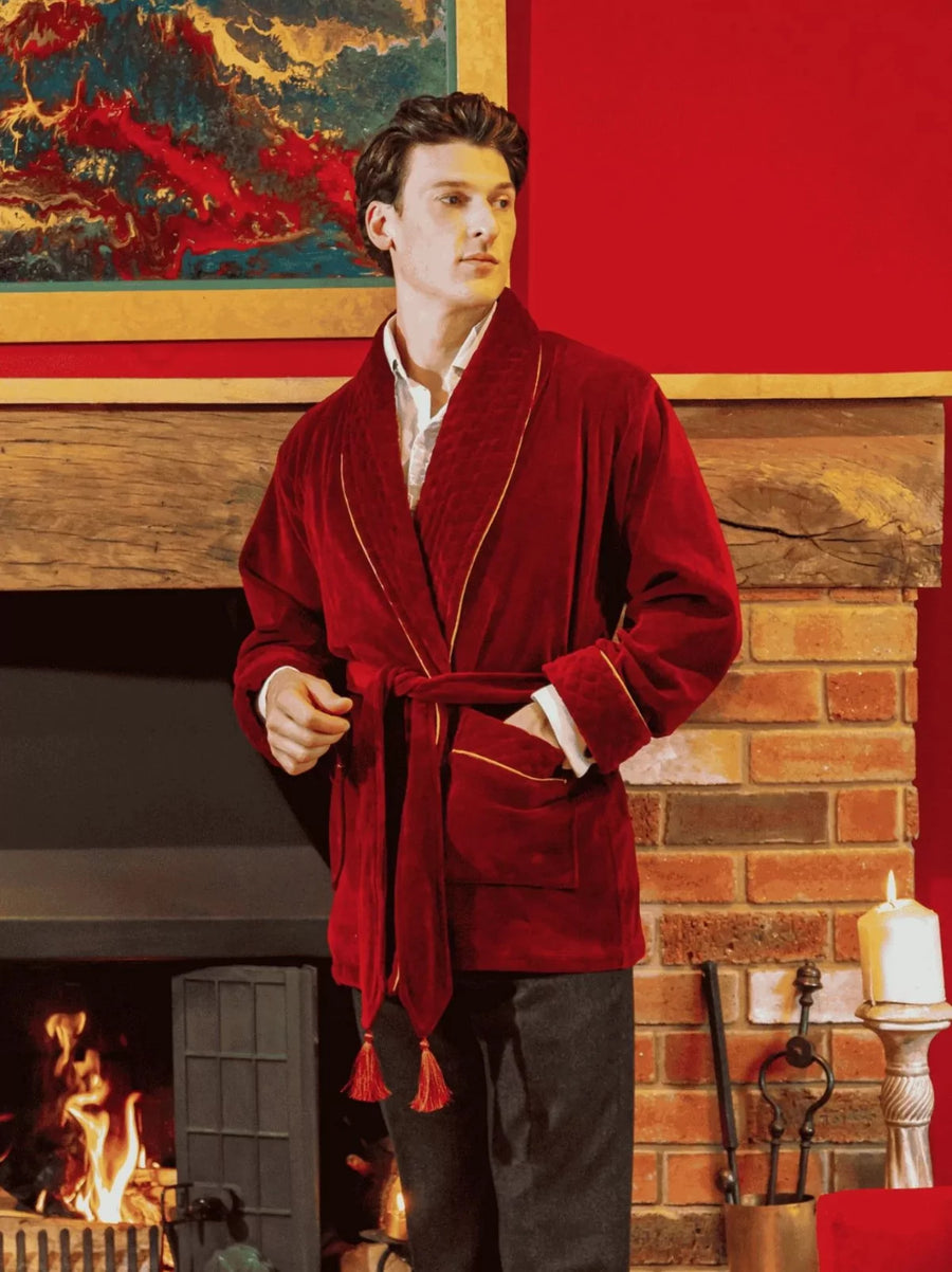 Howard Short Velvet Smoking Jacket
