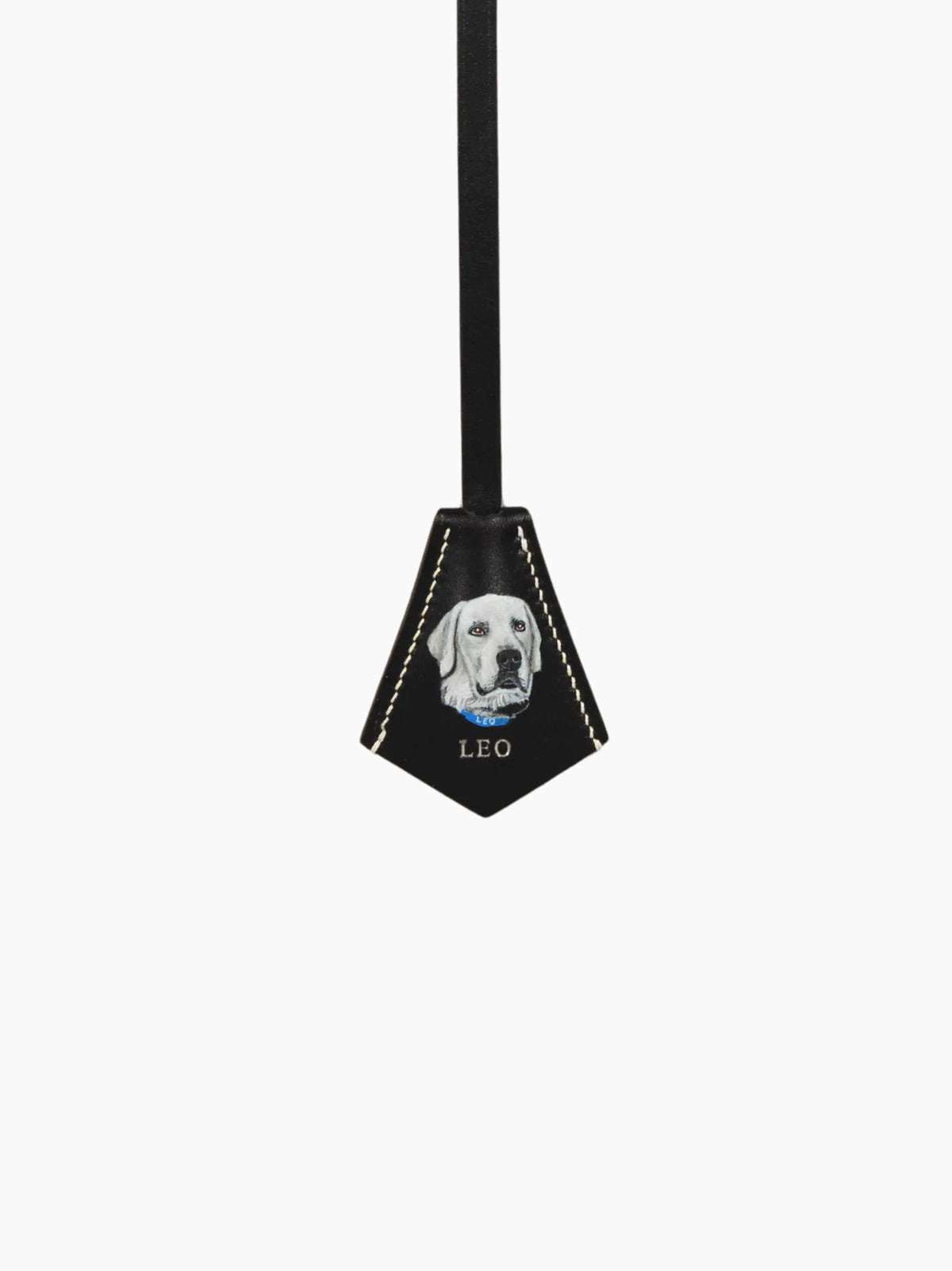 Black Leather Pet Charm