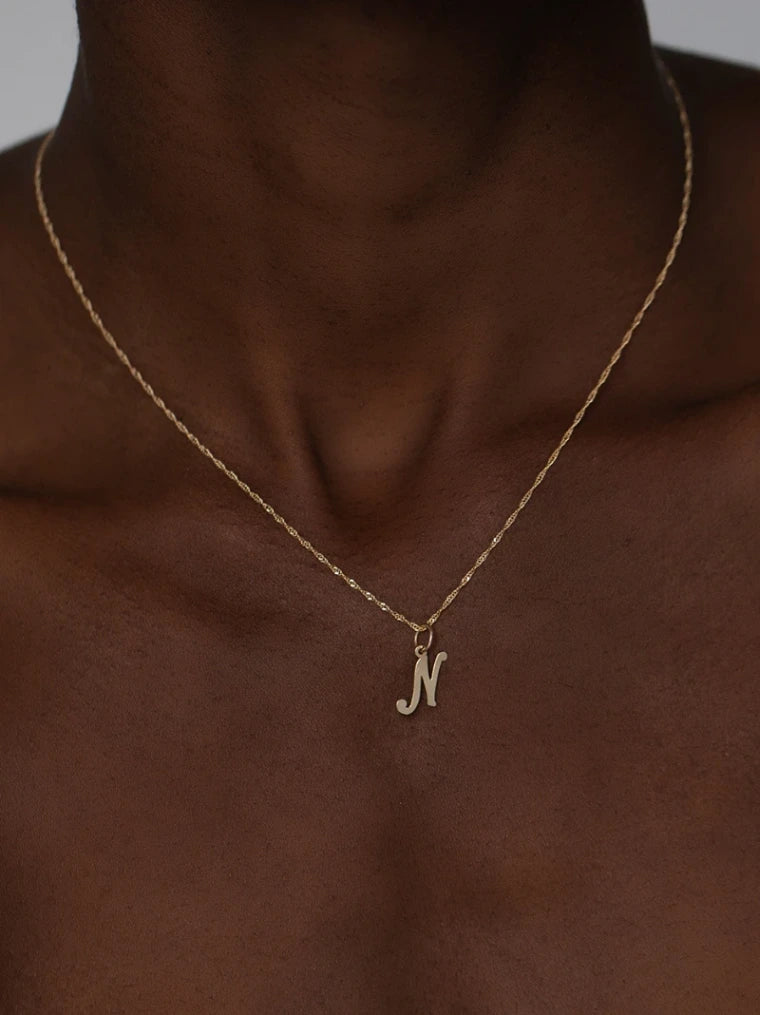 Cursive Initial Necklace