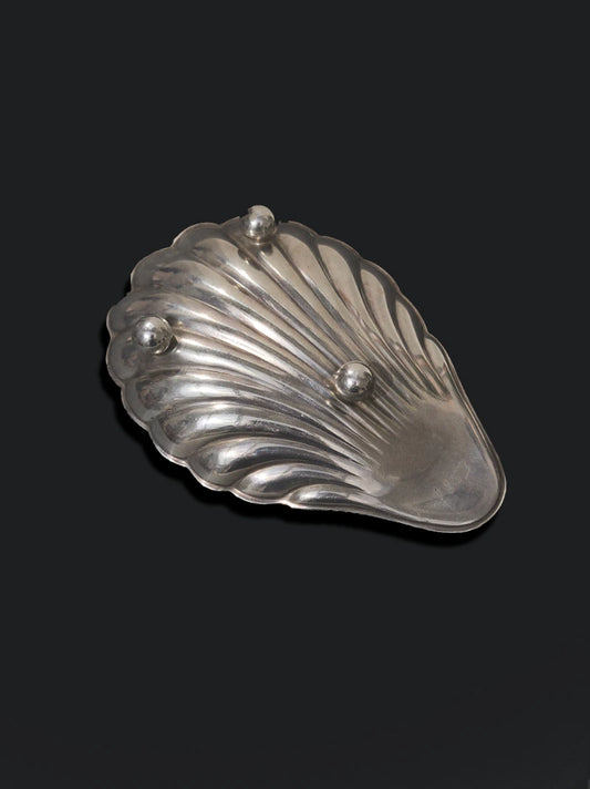 Vintage Silver-Plated Shell Dish