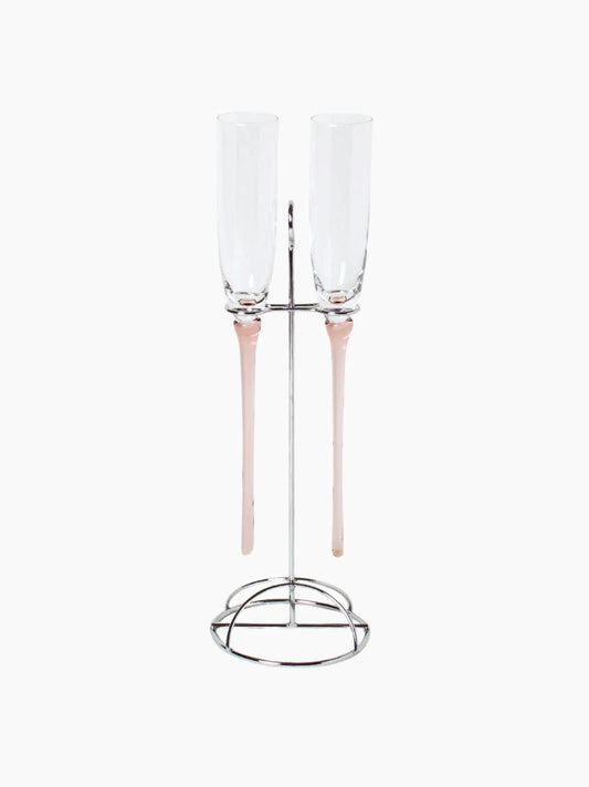 Pink Flutes Set of 2