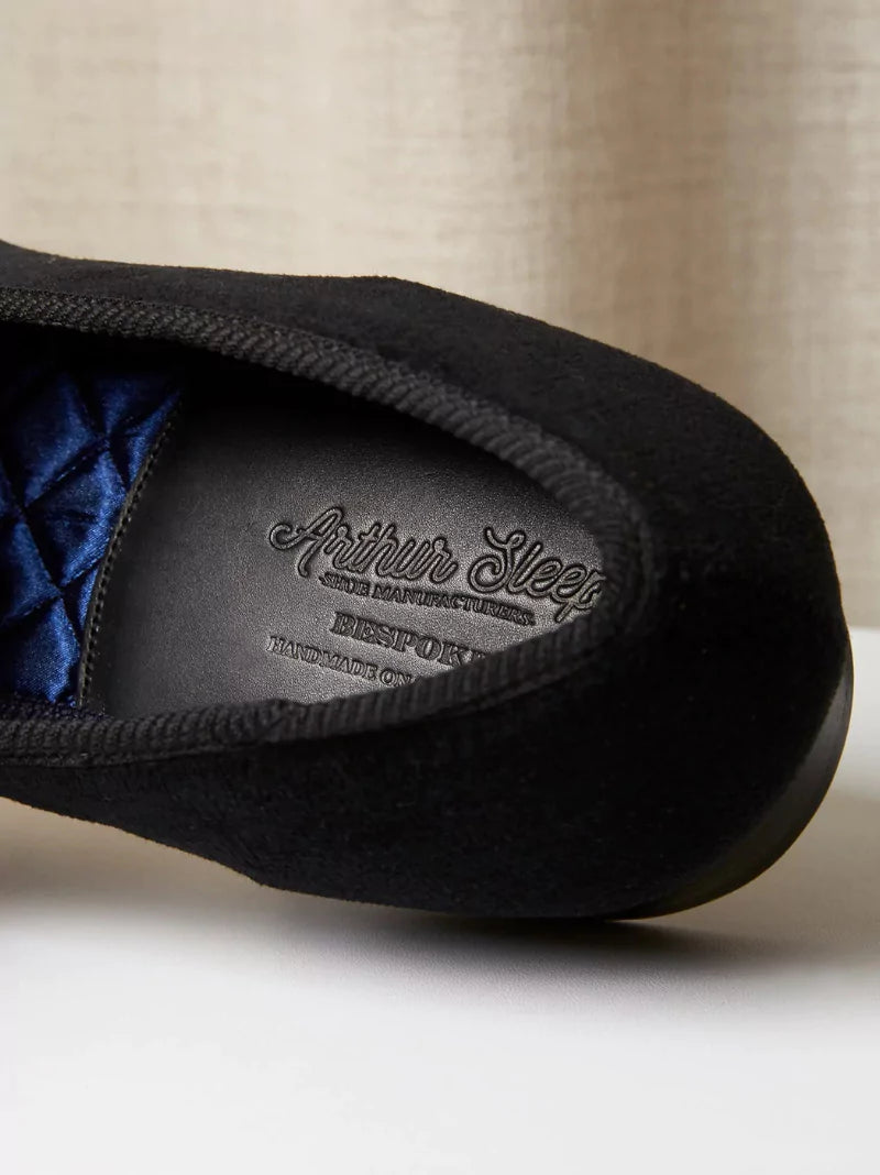 Velvet Monogram Slippers