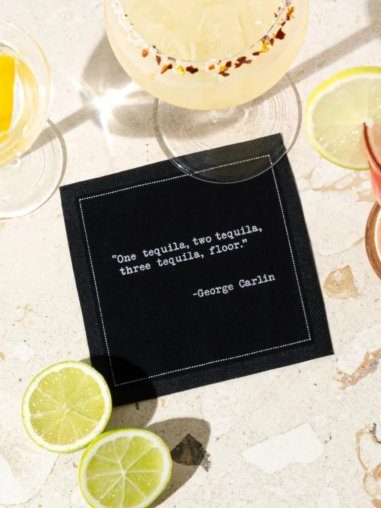 Drinking Quotes Cocktail Napkins