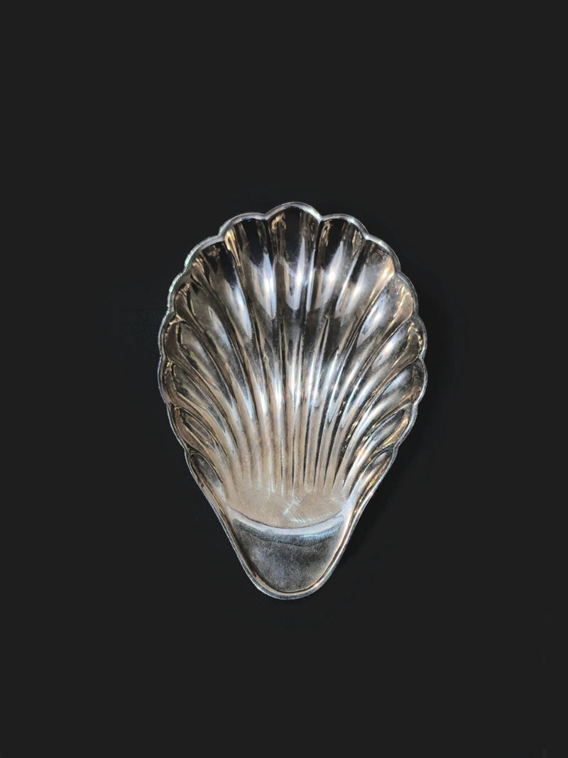 Vintage Silver-Plated Shell Dish