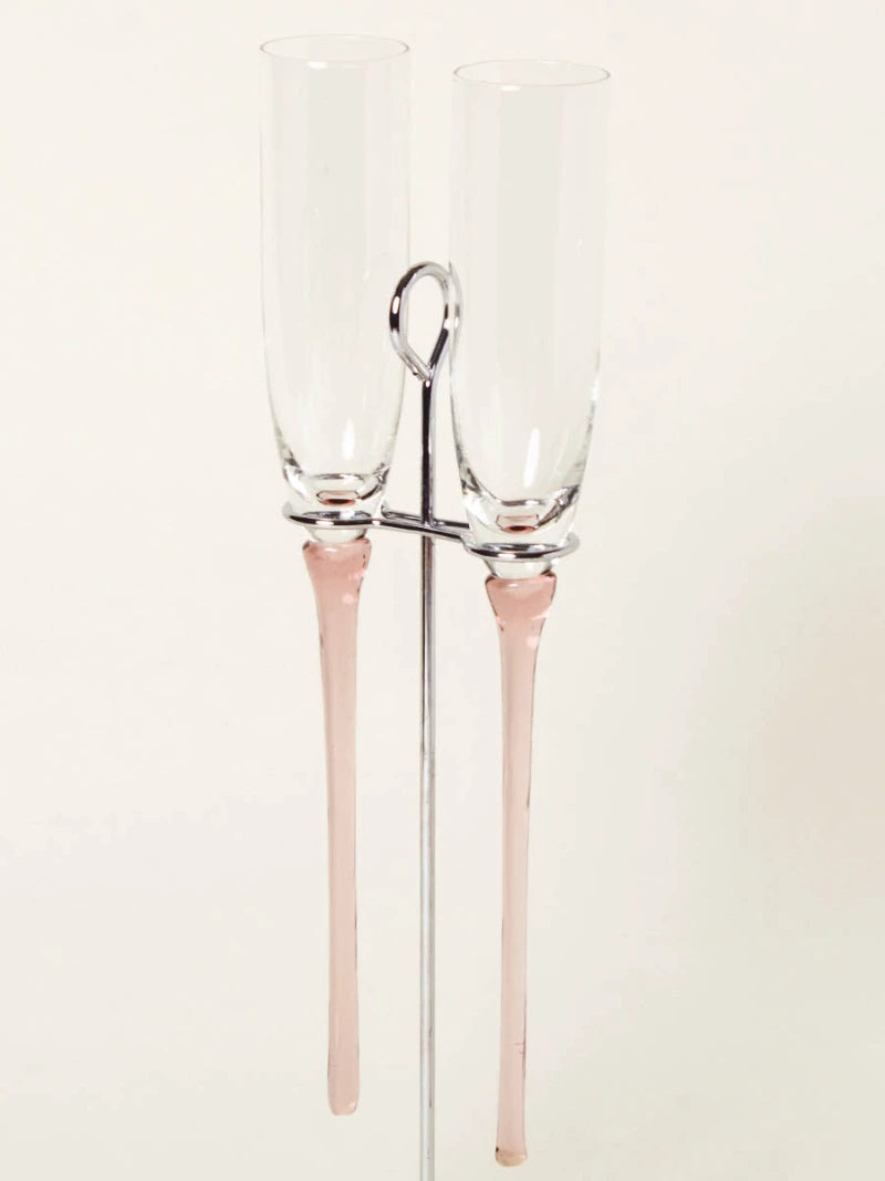 Pink Flutes Set of 2
