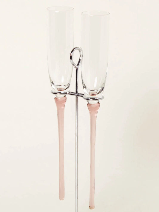 Pink Flutes Set of 2