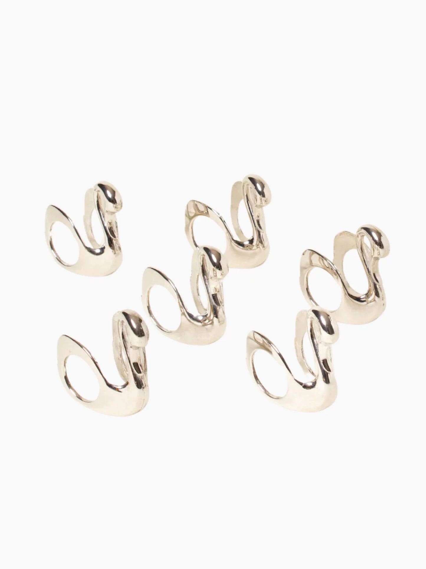 Swan Napkin Rings Set of 6