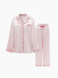 Little Heart Silk Long Pyjama Set