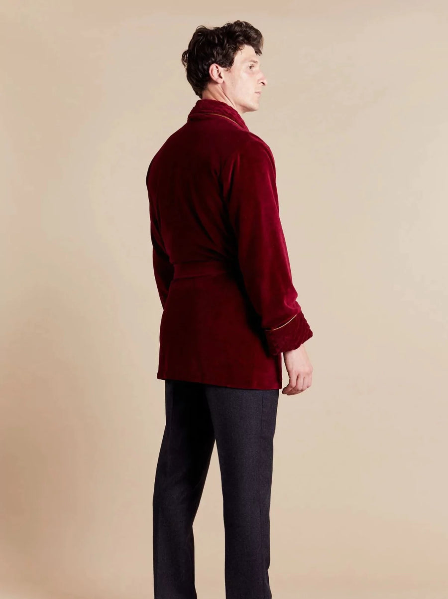 Howard Short Velvet Smoking Jacket