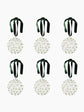 Pom Glass Baubles Set of 6
