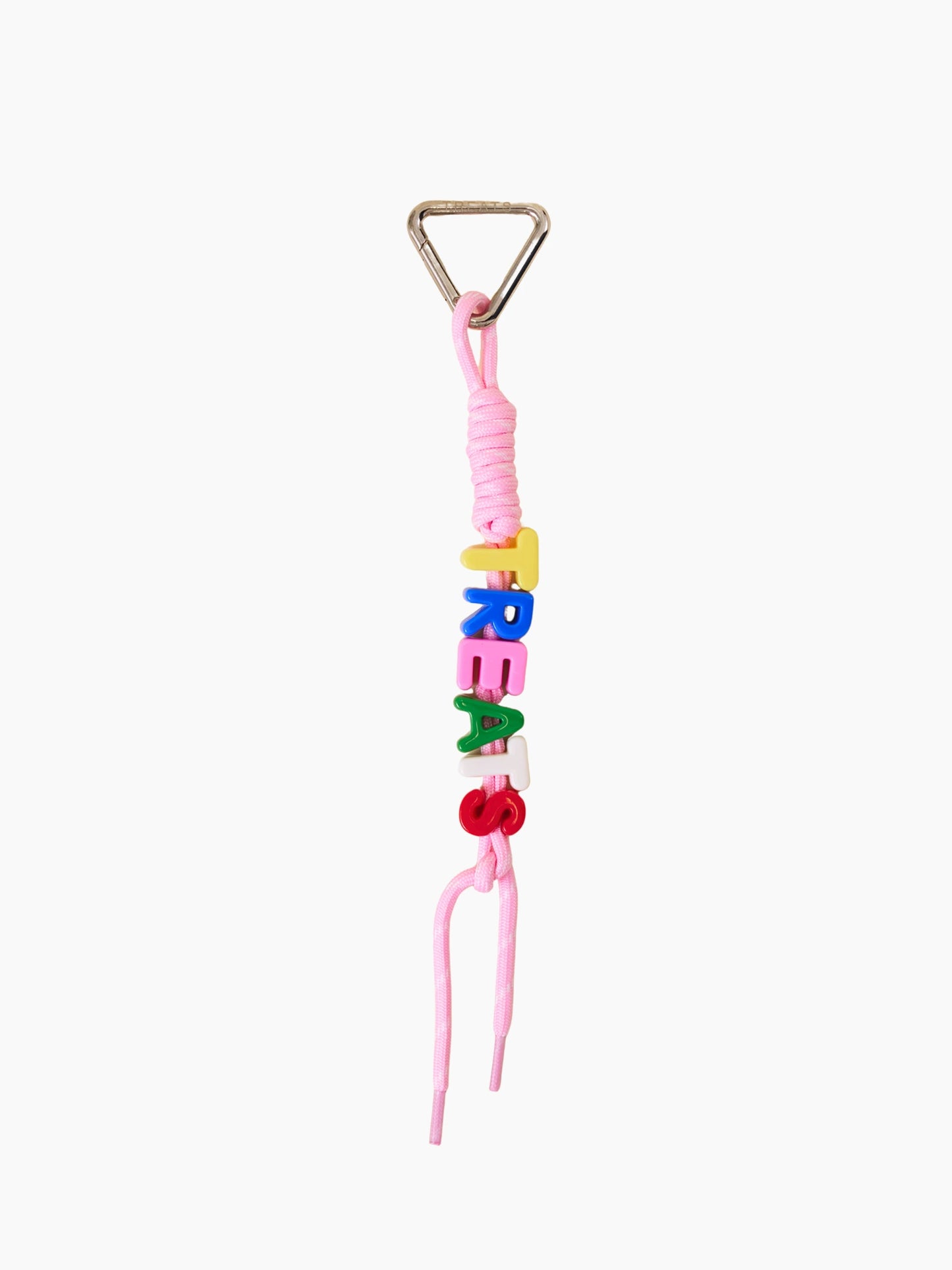 Pink Rope Letter Bag Charm