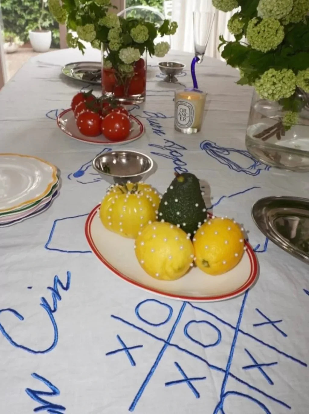 Embroidered Buon Appetito Tablecloth