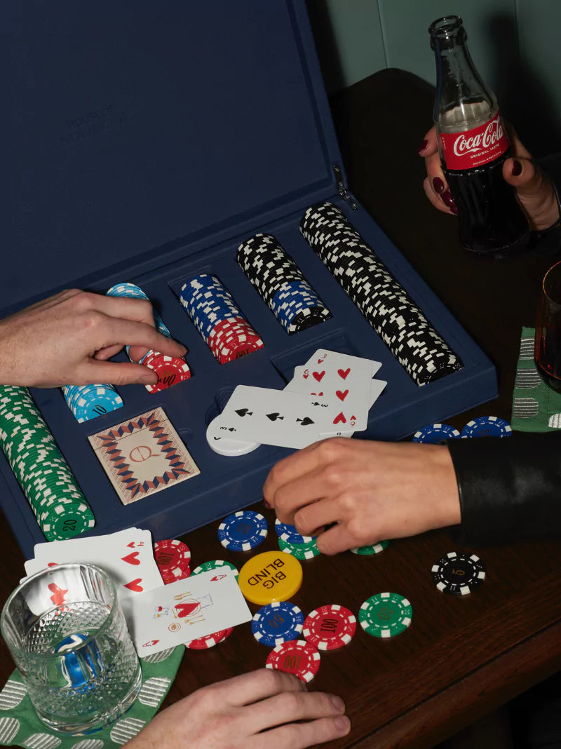 Leather Poker Set