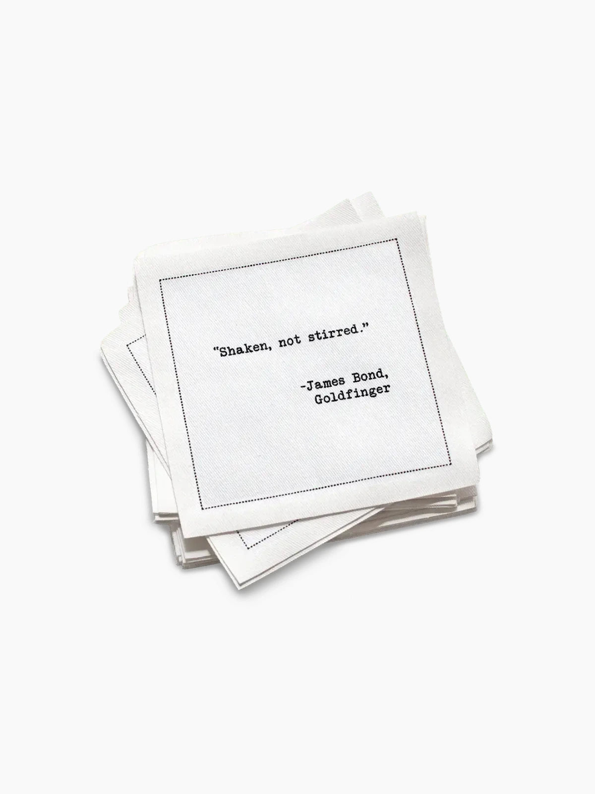 Drinking Quotes Literary Edition Organic Cotton Cocktail Napkins