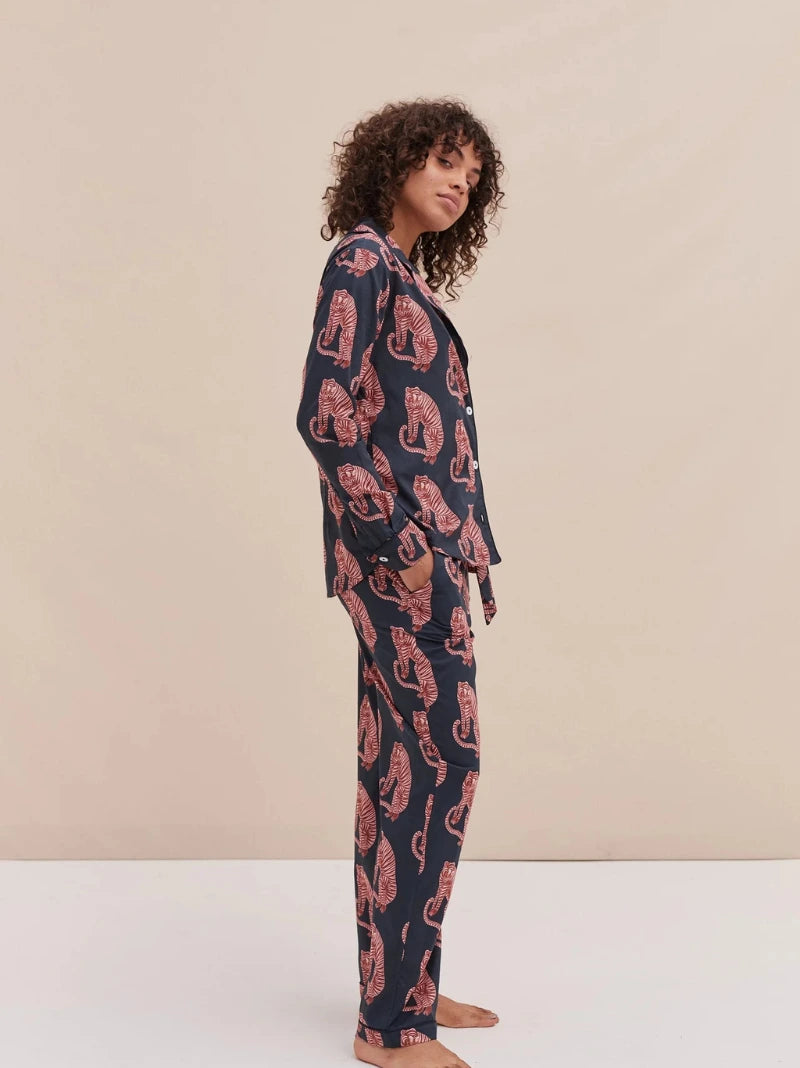 Personalised Sansindo Tiger Long Pyjama Set