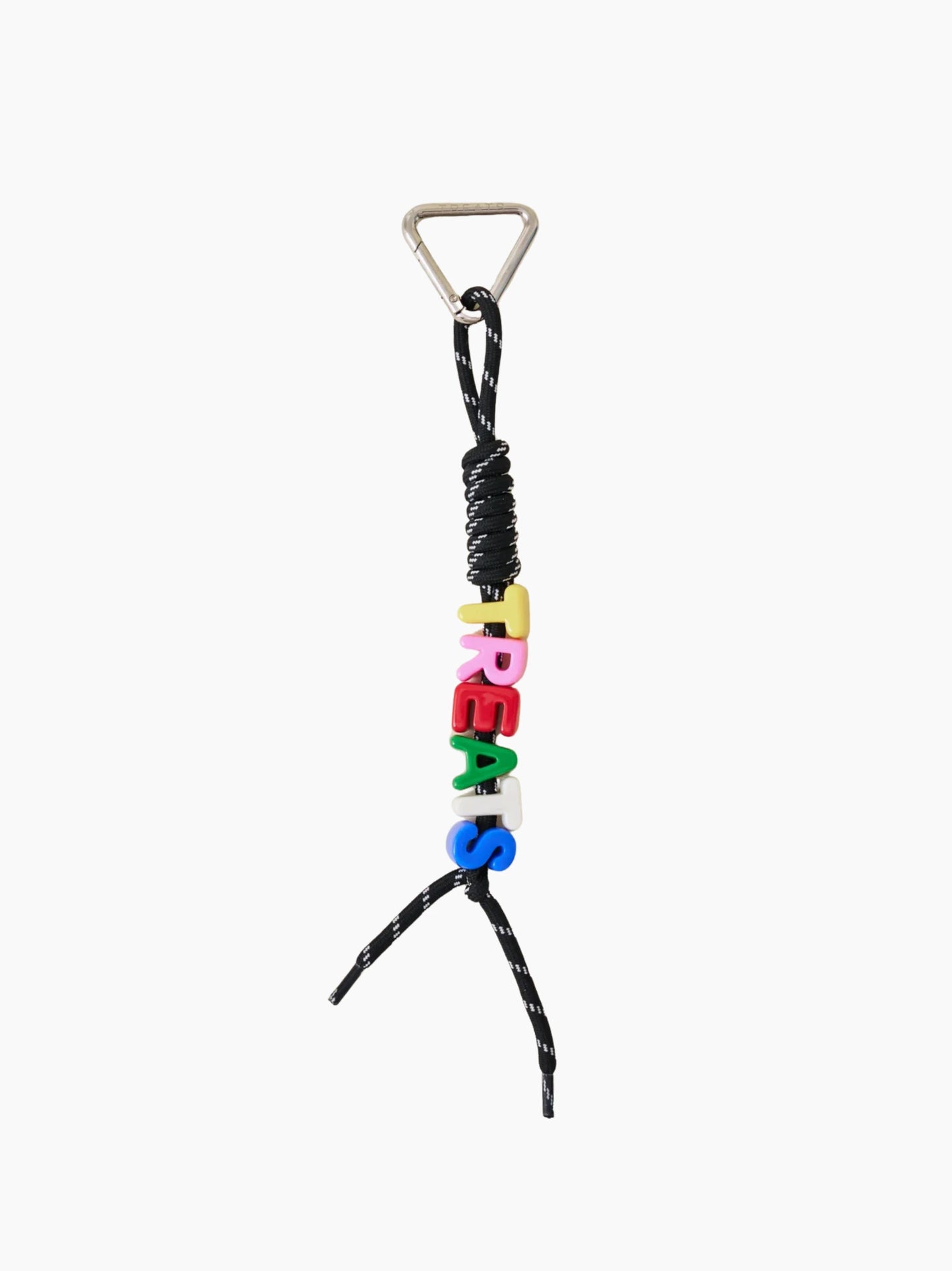 Black Rope Letter Bag Charm