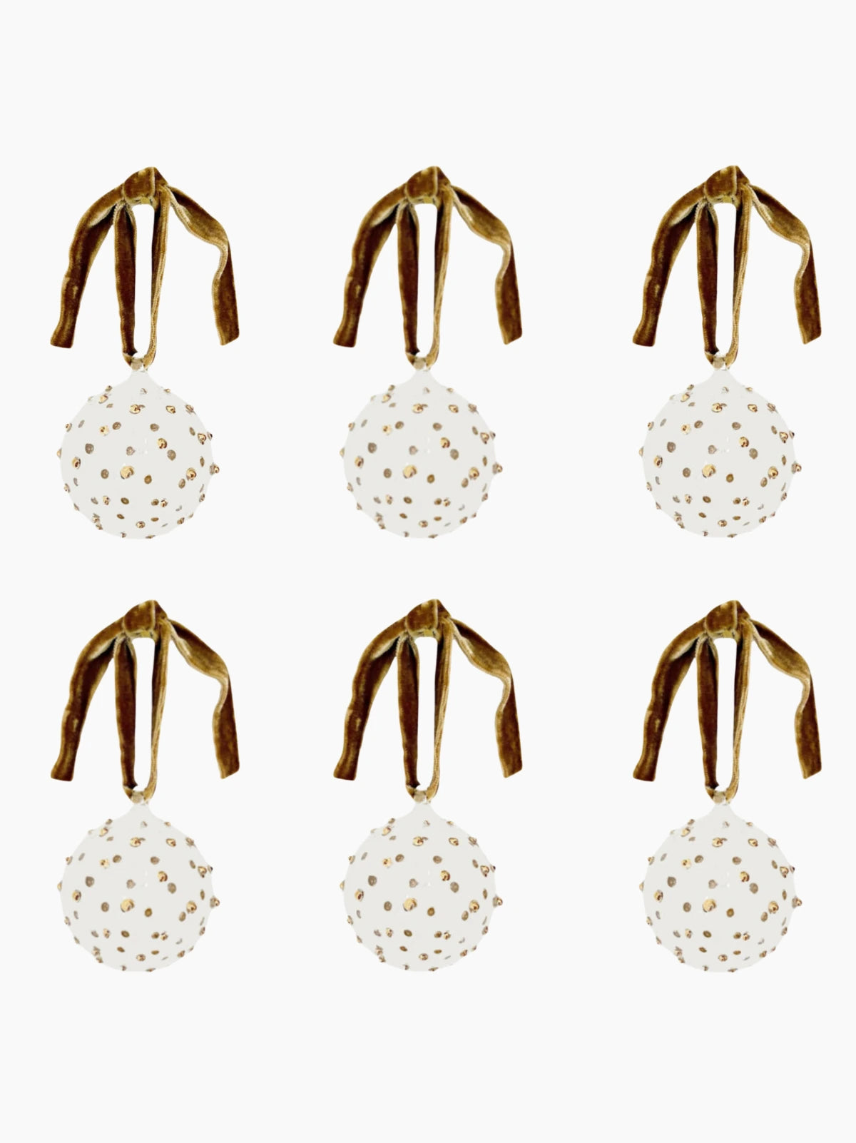 Pom Glass Baubles Set of 6