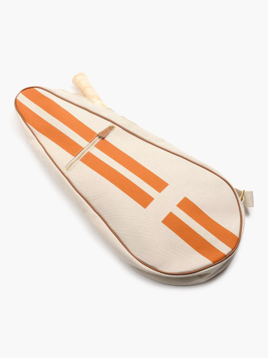 Personalised Cotton Striped Tennis Racket Case | The Go-To