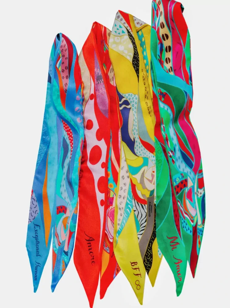 Personalised Silk Ribbon Scarf