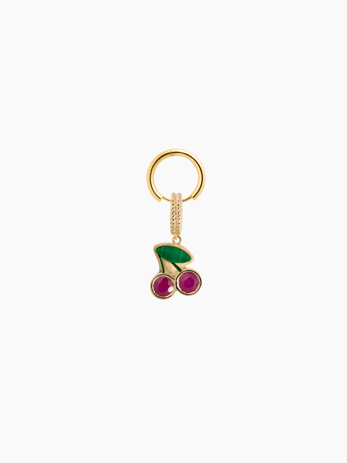 Cherry Gold Cut-Out Charm