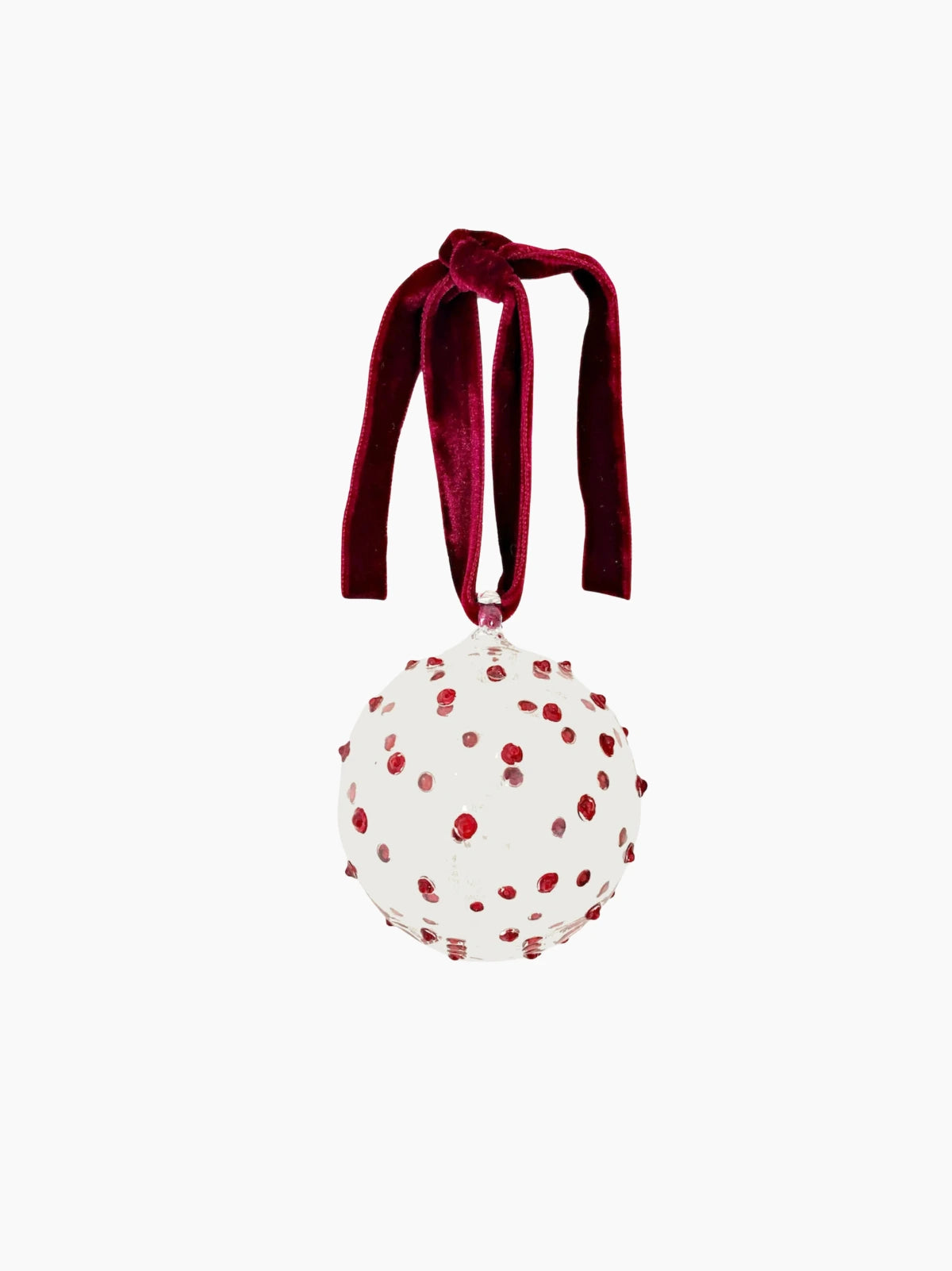 Pom Glass Baubles Set of 6