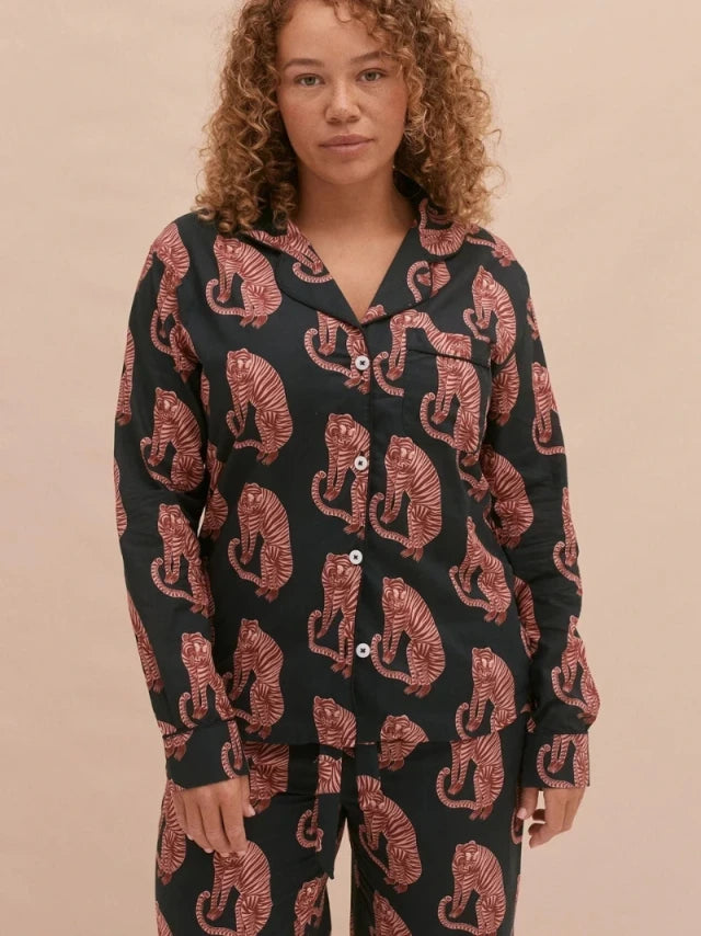 Personalised Sansindo Tiger Long Pyjama Set