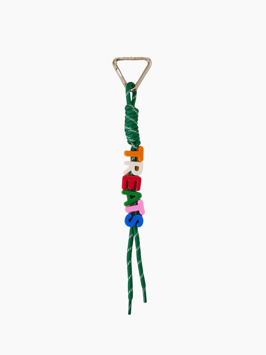 Green Rope Letter Bag Charm