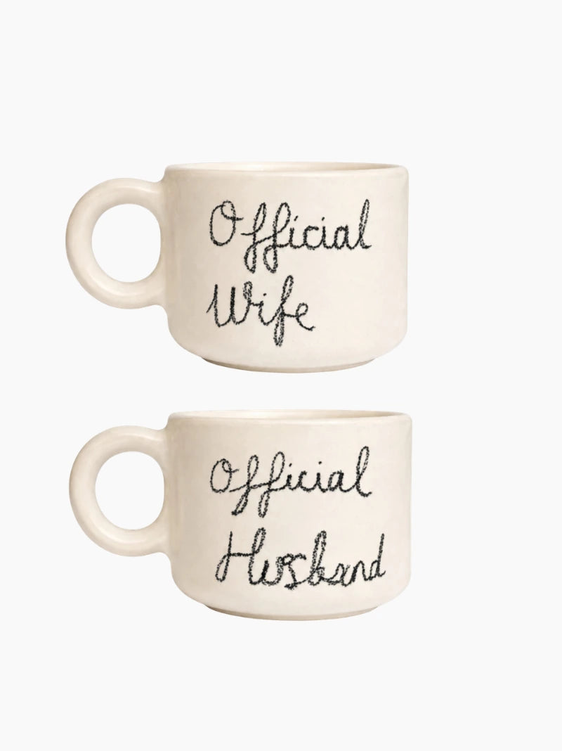 Official Wife & Husband Mug Set