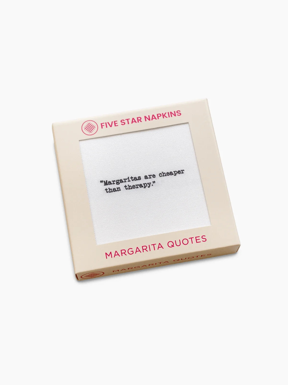 Margarita Drinking Quotes Organic Cotton Cocktail Napkins