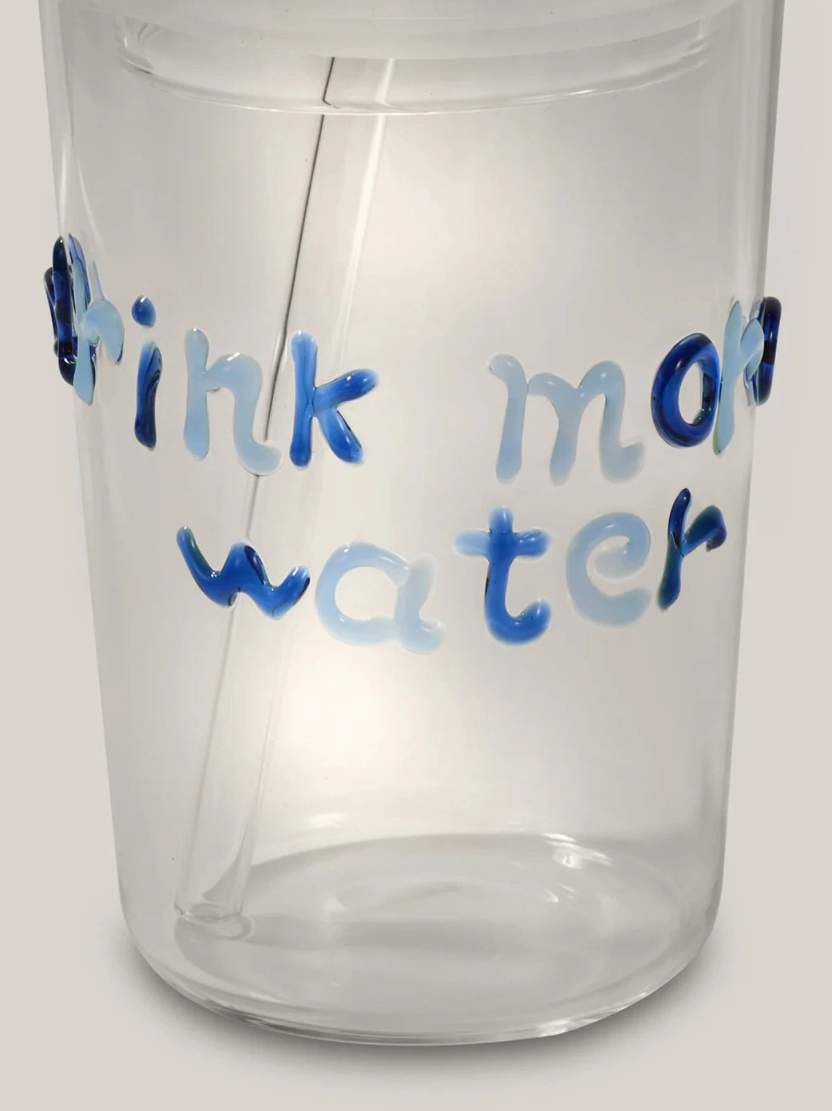 Drink More Water Glass Tumbler