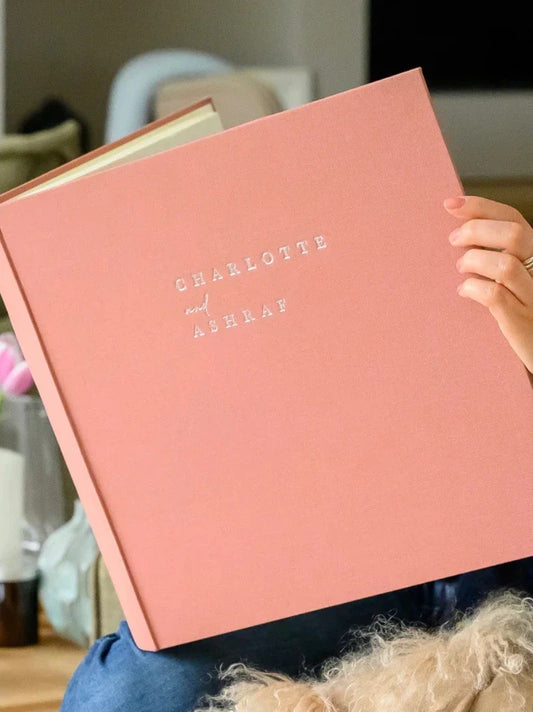 Personalised Linen Wedding Photo Album