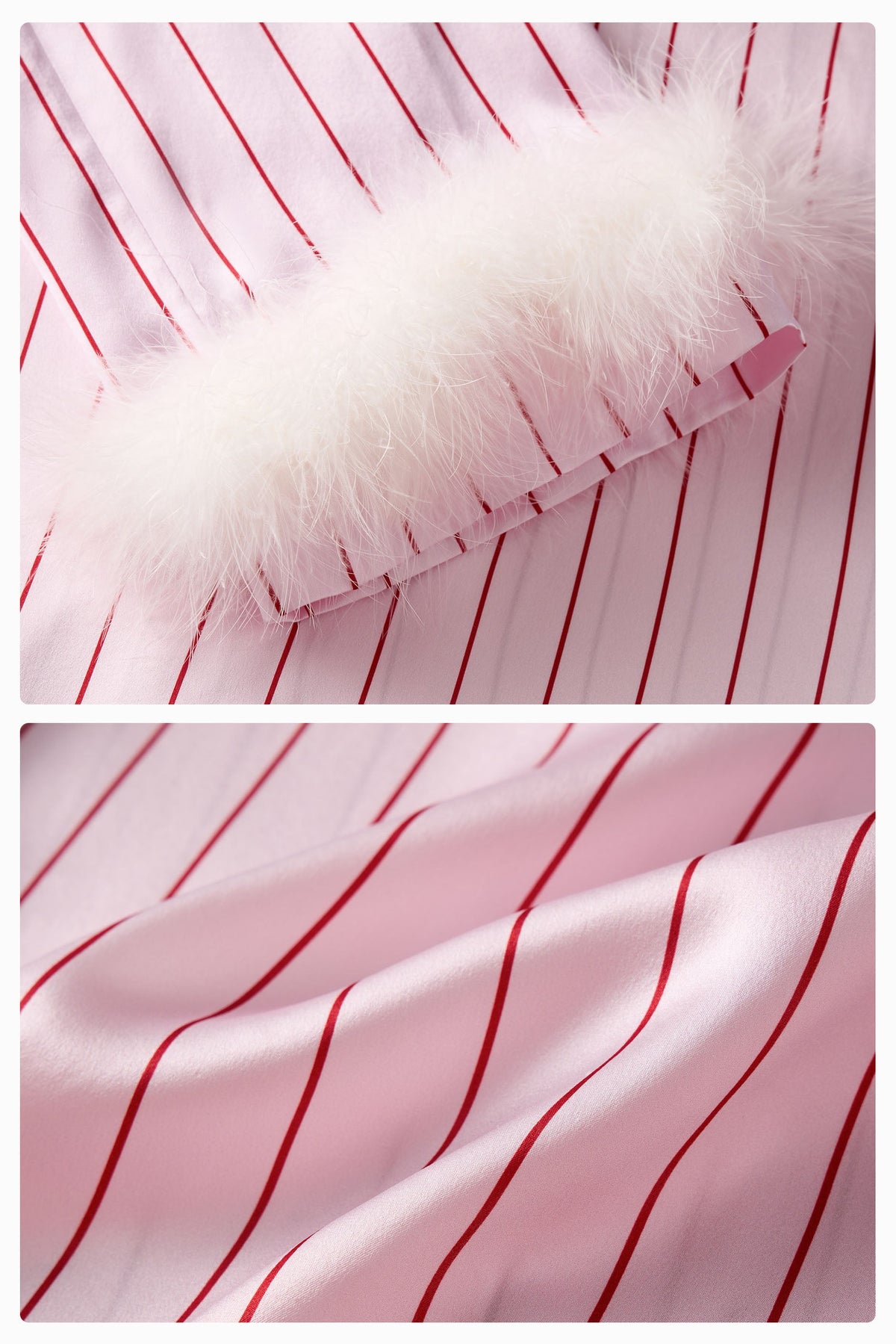 Silk Ever After Feather Pyjama Set
