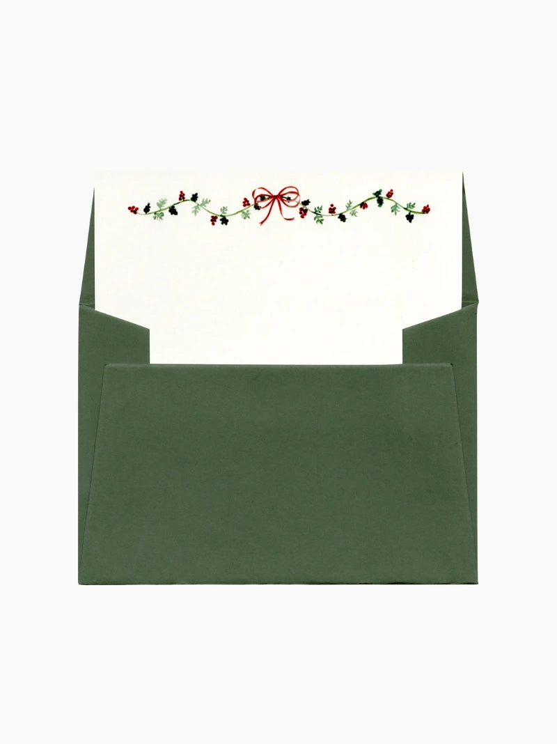 Christmas Garland Note Cards