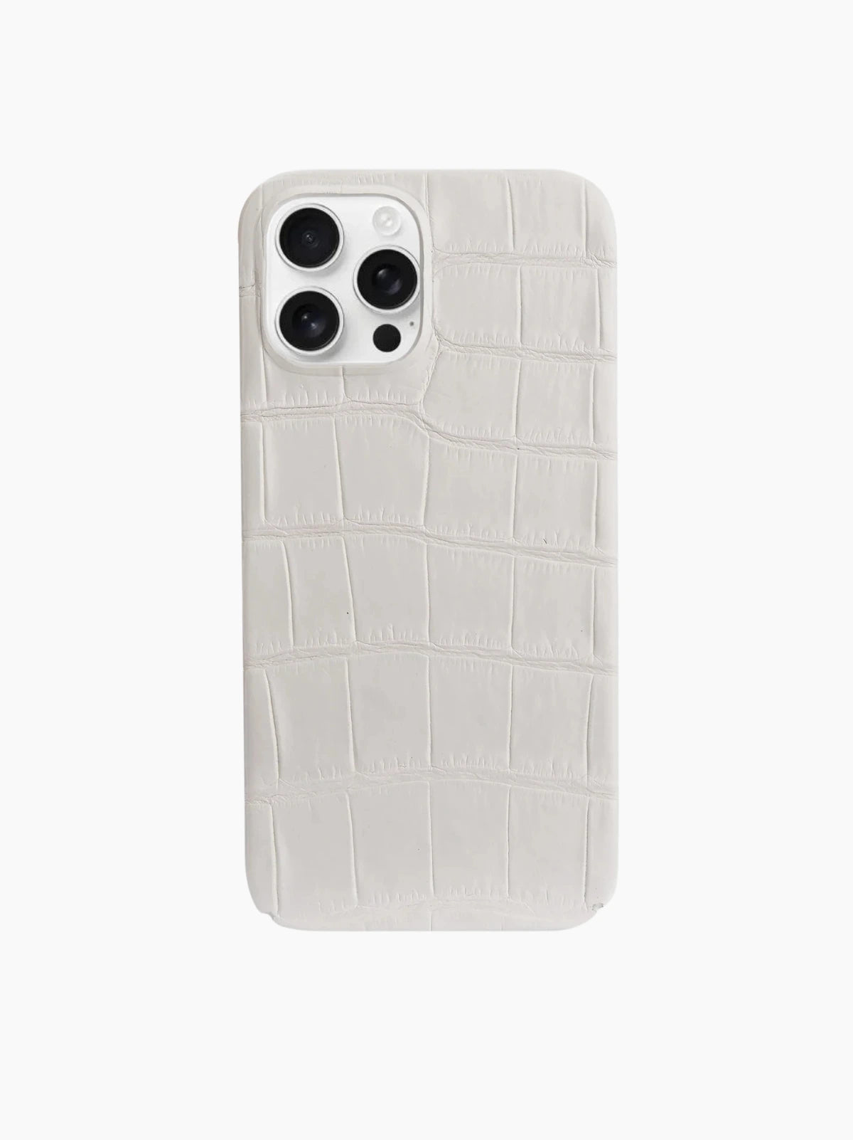 White Crocodile iPhone Case