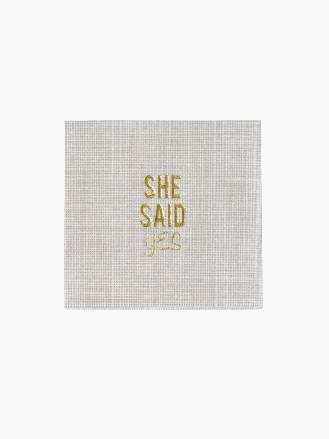 She Said Yes Disposable Napkin Set