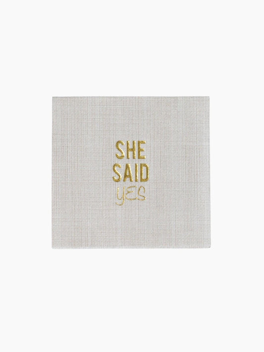 She Said Yes Disposable Napkin Set