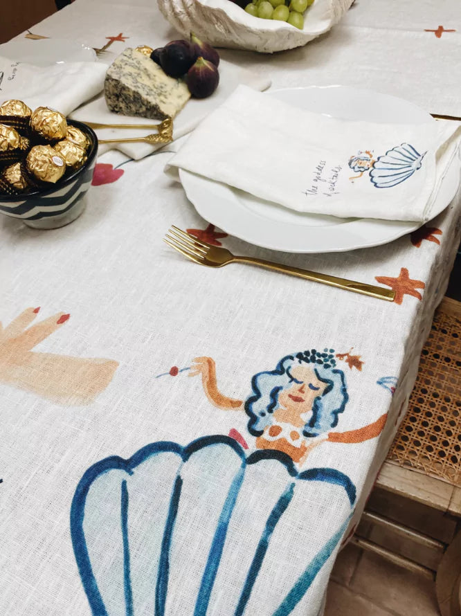 Illustrated Tablecloth