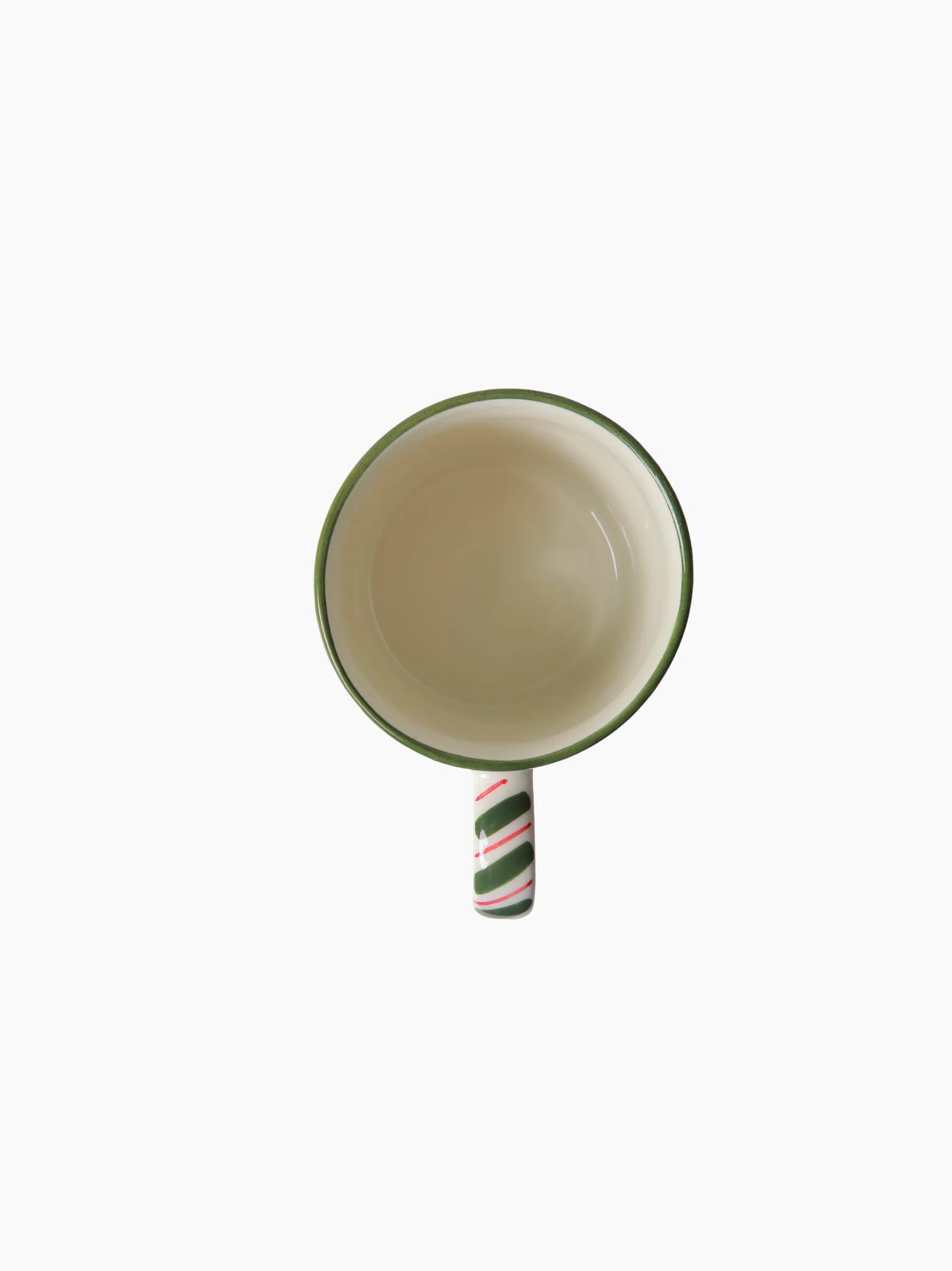 Holly Jolly Striped Christmas Mug